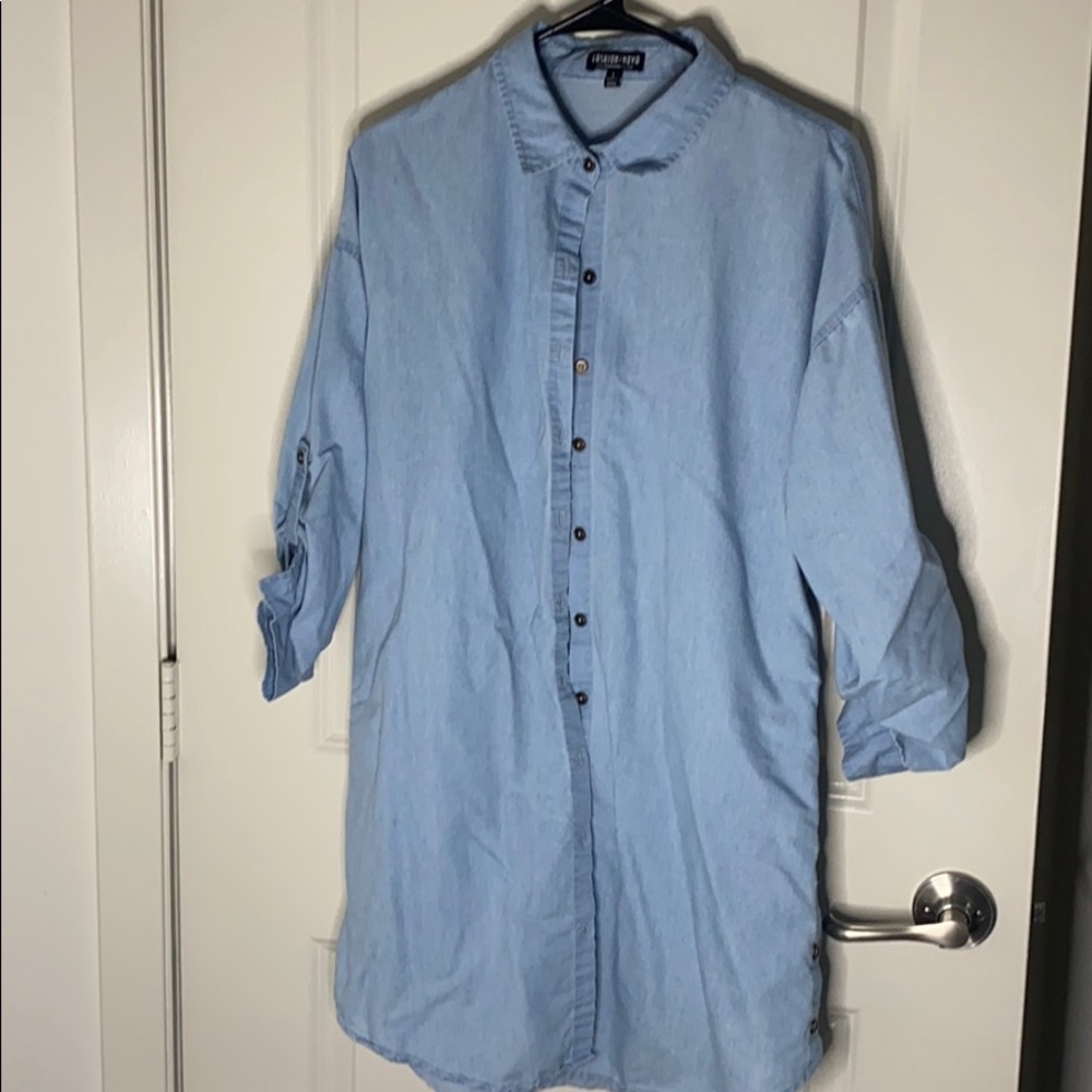 Jean Button Up Dress